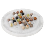 Radicaln Marble Peg Solitaire Game 10" – Stone Board Game for Adults