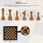 RADICALn - Premium Quality natural marble 15" Black and Golden chess set
