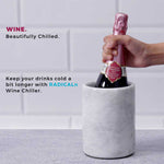 Marble Champagne Wine Chiller Handmade
