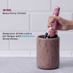 Marble Champagne Wine Chiller Handmade