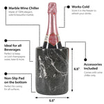 Marble Champagne Wine Chiller Handmade
