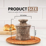 Marble French Butter Crock 4.25" – Handmade