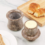 Marble French Butter Crock 4.25" – Handmade