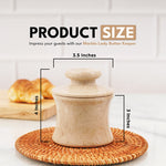 Marble French Butter Crock 4.25" – Handmade
