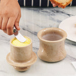Marble French Butter Crock 4.25" – Handmade