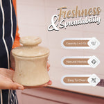 Marble French Butter Crock 4.25" – Handmade