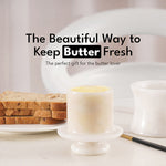 Marble French Butter Crock 4.25" – Handmade