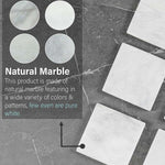 Marble Set of 6 Kitchen Black Square Coaster Plates Handmade