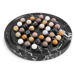 Radicaln Marble Peg Solitaire Game 10" – Stone Board Game for Adults