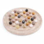 Radicaln Marble Peg Solitaire Game 10" – Stone Board Game for Adults