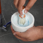 Radicaln Natural Marble White Shaving Cream Bowl