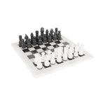 White and Black Handmade 12 Inches High Quality Marble Chess Set