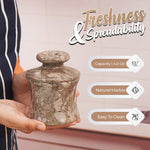 Marble French Butter Crock 4.25" – Handmade