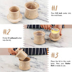Marble French Butter Crock 4.25" – Handmade
