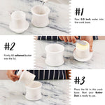 Marble French Butter Crock 4.25" – Handmade