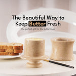 Marble French Butter Crock 4.25" – Handmade