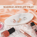 Marble Jewelry Tray 7"x3.5" Inch Aesthetic Room Décor